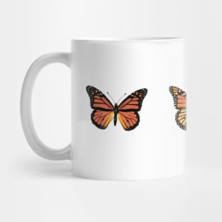 3 Monarch Butterflies Mug